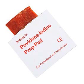 Povidone-Iodine Prep Pads x10
